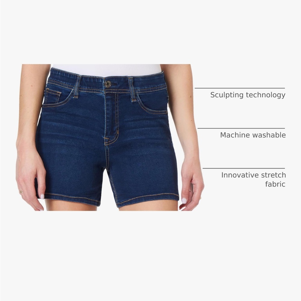 Angels Forever Young NWT 5-Pocket 360’ Sculpt Stretch Denim Jeans Shorts - Picture 16 of 16